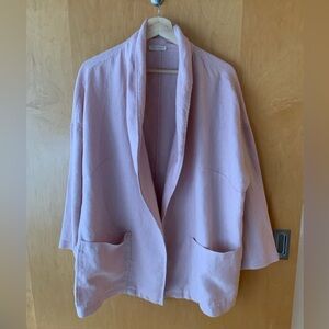 Eileen Fisher Organic Linen Bluch Blazer